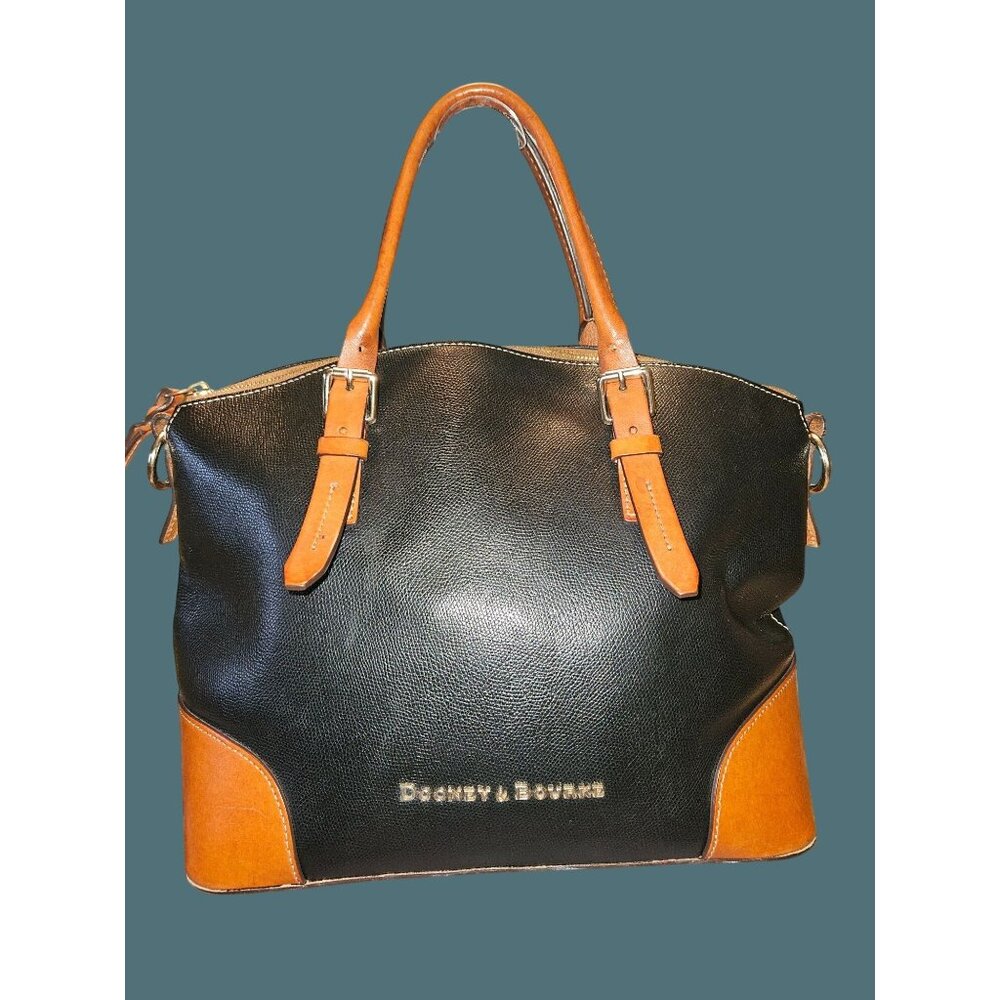 Dooney & Bourke Leather Claremont Dome Satchel/Crossbody Bag